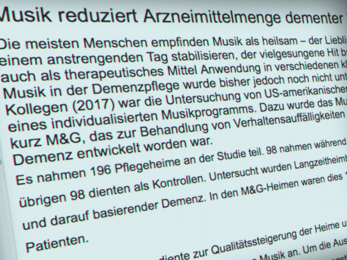 Musik Demenz