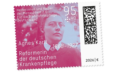 Sonderbriefmarke 2026: Würdigung der Pflegepionierin Agnes Karll
