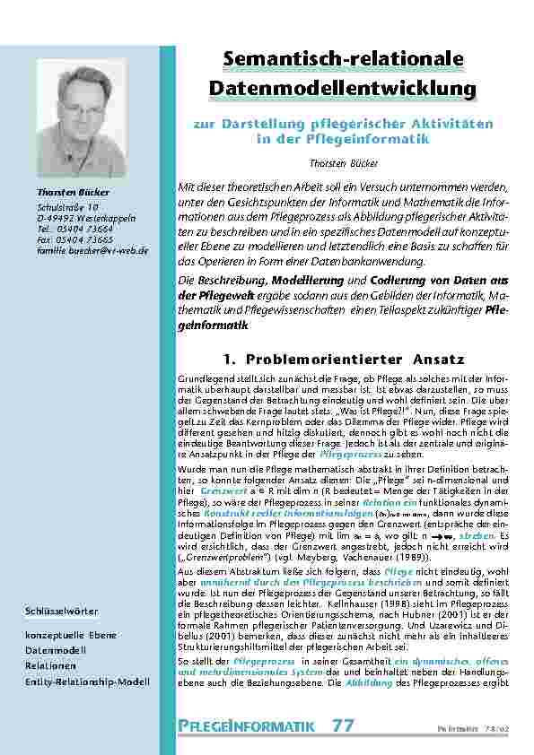 Semantisch-relationale Datenmodellentwicklung