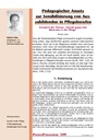 Pädagogischer Ansatz zur Sensibilisierung von Auszubildenden in Pflegeberufen