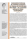 Systematische Förderung der elterlichen Kompetenz im Umgang mit Erkrankungen ihrer Kinder – ein (v)erkannter Auftrag der Kinderkrankenpflege?