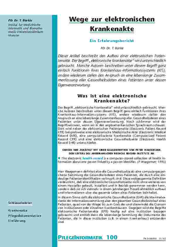 [doc_200790] Wege zur elektronischen Krankenakte