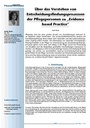 Über das Verstehen von Entscheidungsfindungsprozessender Pflegepersonen zu „Evidencebased Practice“