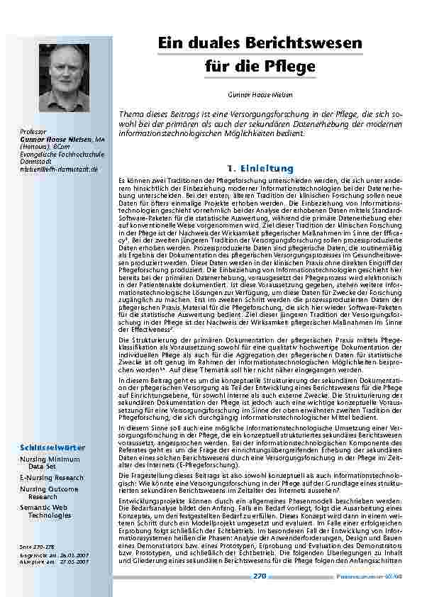 [doc_200285] Ein duales Berichtswesen für die Pflege