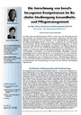Die Anrechnung von berufsbezogenen Kompetenzen im Bachelor-Studiengang Gesundheitsund Pflegemanagement an der Alice-Salomon Fachhochschule Berlin. Das Modul „Berufsbezogene Reflexion“
