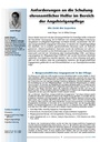 Anforderungen an die Schulung ehrenamtlicher Helfer im Bereich der Angehörigenpflege: Die Sicht der Experten