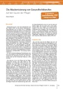 Die Akademisierung von Gesundheitsberufen - Auf den Spuren der Pflege?