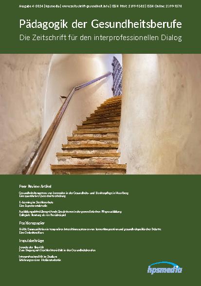 [doc_321161] Pädagogik der Gesundheitsberufe 4-2024