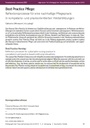 Best Practice Pflege: Reflexionsprozesse für eine nachhaltige Pflegepraxis in kompetenzund praxisorientierten Weiterbildungen