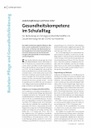Gesundheitskompetenz im Schulalltag