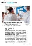 [doc_231916] Transkulturelle Kompetenz ist gefragt: Weiterbildung für eine gelingende betriebliche Integration