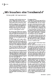 [doc_229611] "Wir brauchen eine Trendwende" Ein Gespräch mit Uwe Janssens