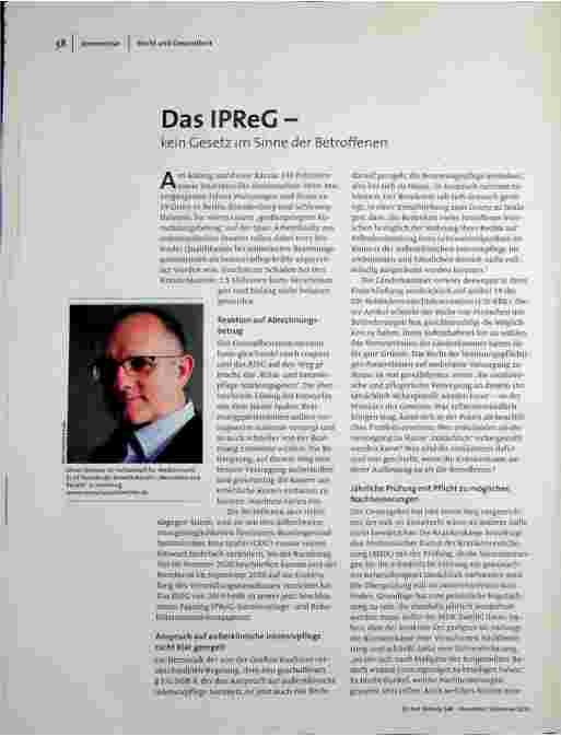 [doc_206284] Das IPReG - kein Gesetz im Sinne der Betroffenen