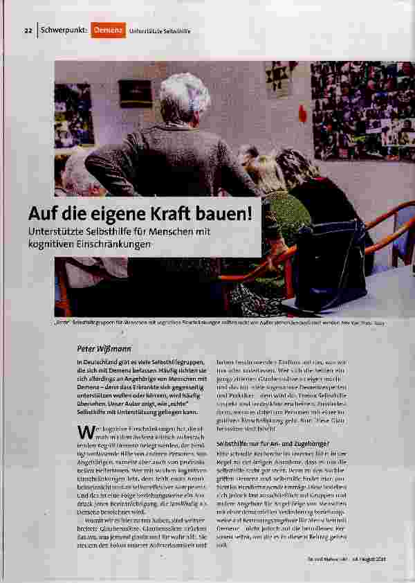 Auf die eigene Kraft bauen!