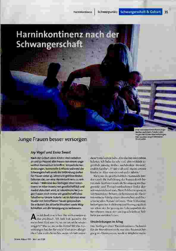 [doc_183238] Harninkontinenz nach der Schwangerschaft