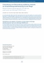 Entwicklung und Überprüfung prädiktiver Modelle zur Entscheidungsunterstützung für die Pflege