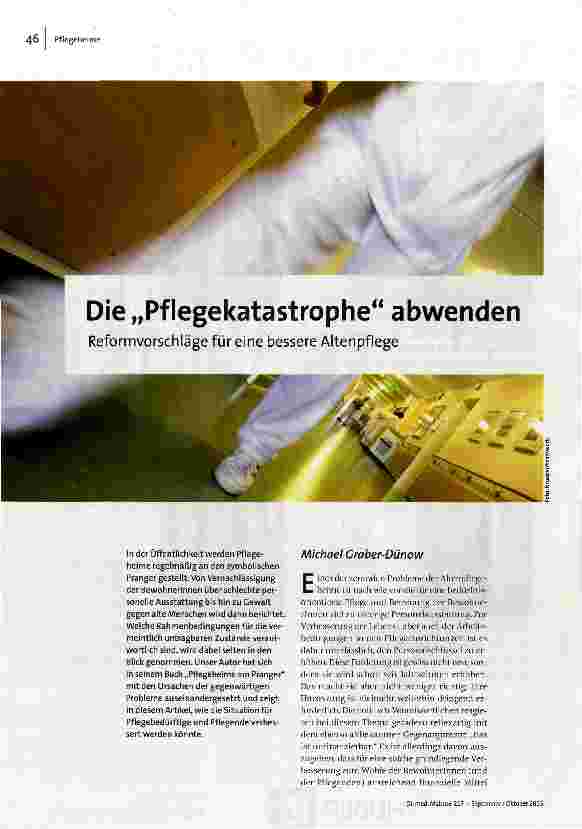 [doc_161420] Die Pflegekatastrophe abwenden