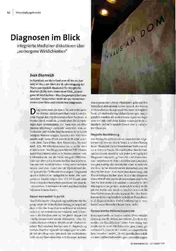 Diagnosen im Blick
