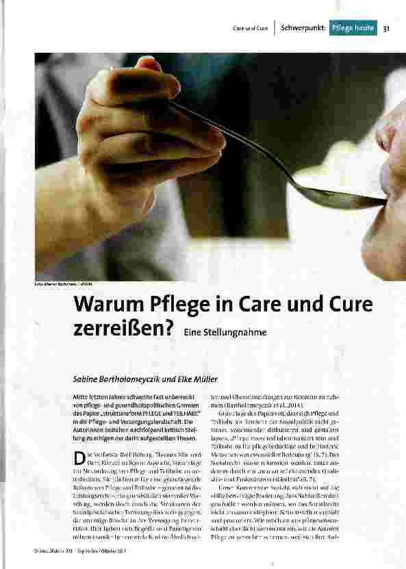 [doc_152608] Warum Pflege in Care und Cure