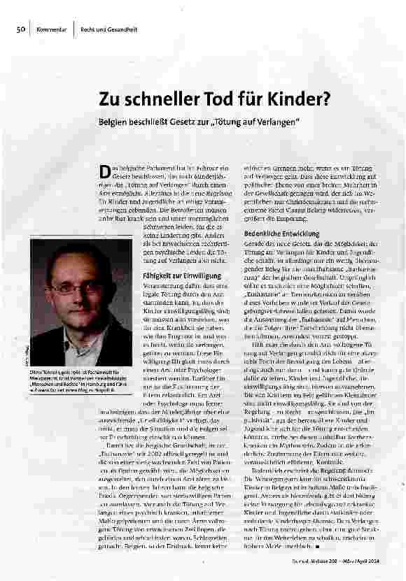 [doc_148561] Zu schneller Tod für Kinder?