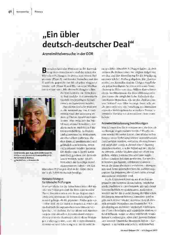 „Ein übler deutsch-deutscher Deal