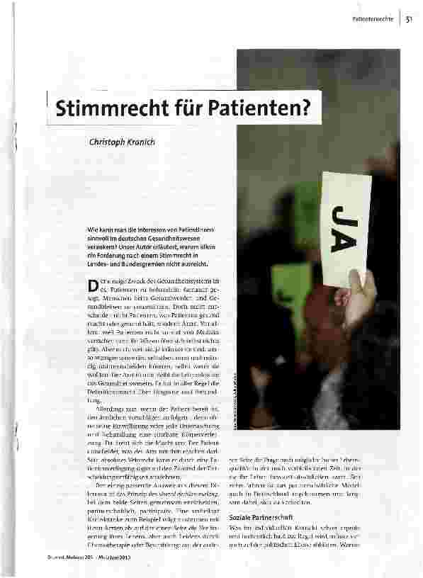 [doc_142613] Stimmrecht für Patienten?