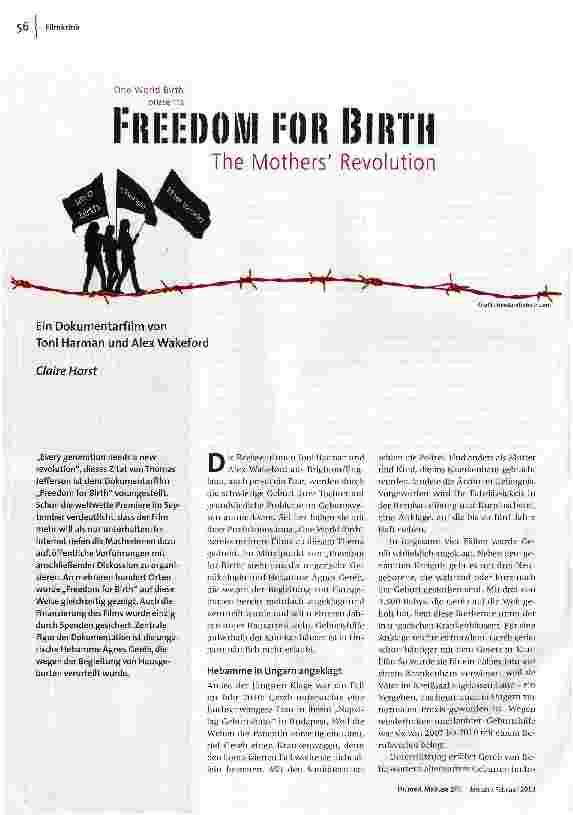 [doc_139770] FREEDOM FOR BIRTH
