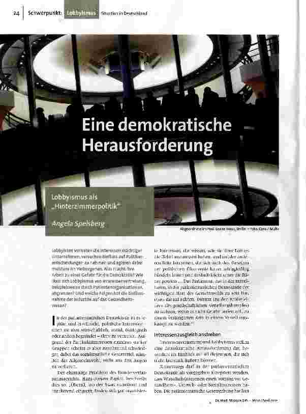 [doc_132184] Eine demokratische Herausforderung