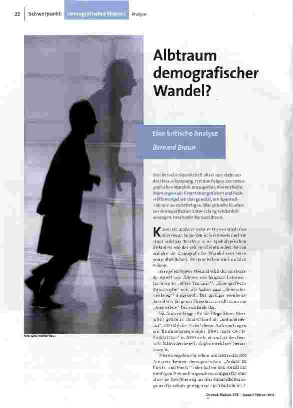 Albtraum demografischer Wandel?