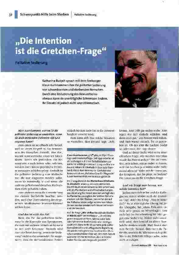 [doc_117452] „Die Intention ist die Gretchen-Frage