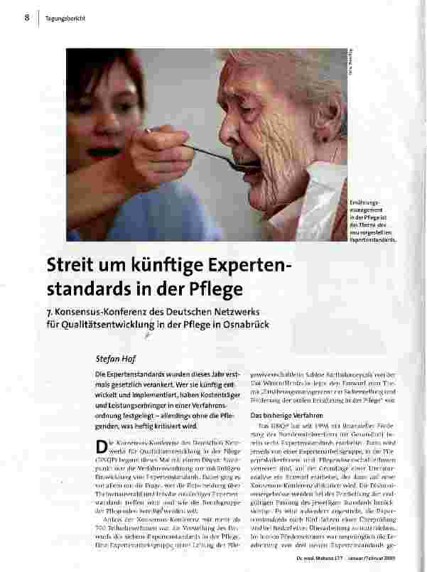 [doc_107399] Streit um künftige Experten Standards in der Pflege