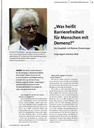 Was heißt Barrierefreiheit für Menschen mit Demenz
