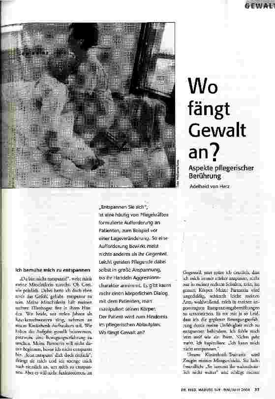 [doc_83551] Wo fängt Gewalt an?