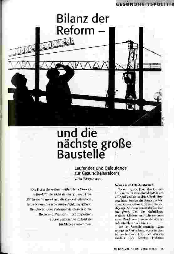 [doc_83541] Bilanz der Reform - und die nächste große Baustelle