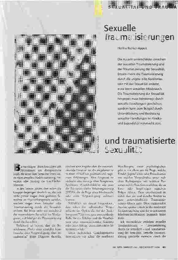 [doc_70818] Sexuelle Traumatisierungen