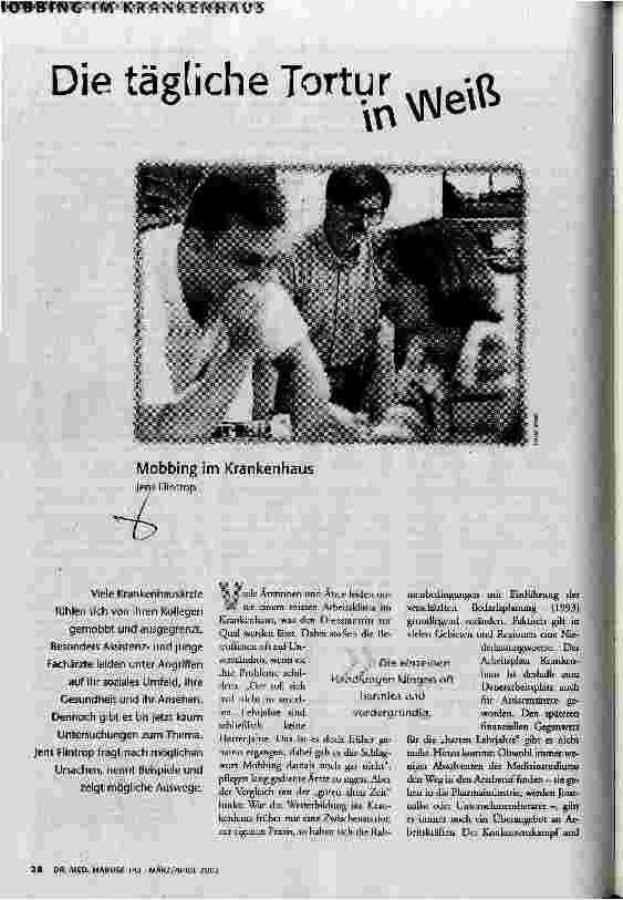 [doc_66723] Die tägliche Tortur in Weiß