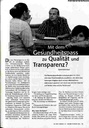 Mit dem Gesundheitspass zu Qualität und Transparenz?