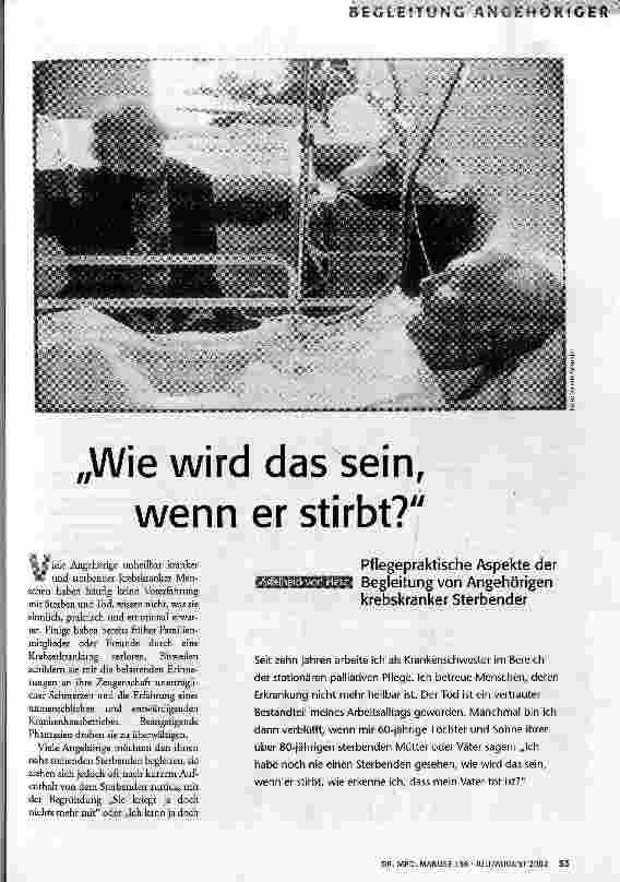 [doc_63970] Wie wird das sein, wenn er stirbt?