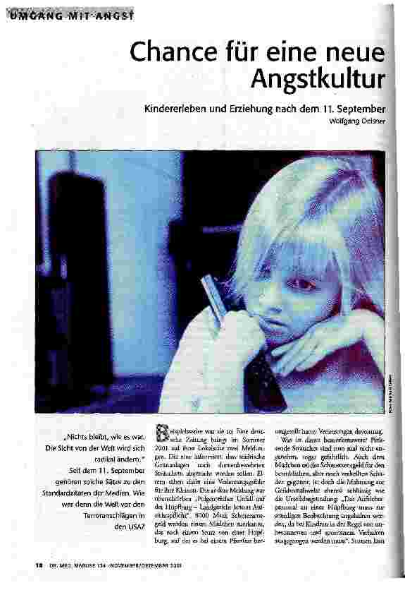 [doc_60639] Chance für eine neue Angstkultur Kindererleben und Erziehung nach dem 11. September