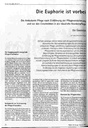 Die Euphorie ist vorbei