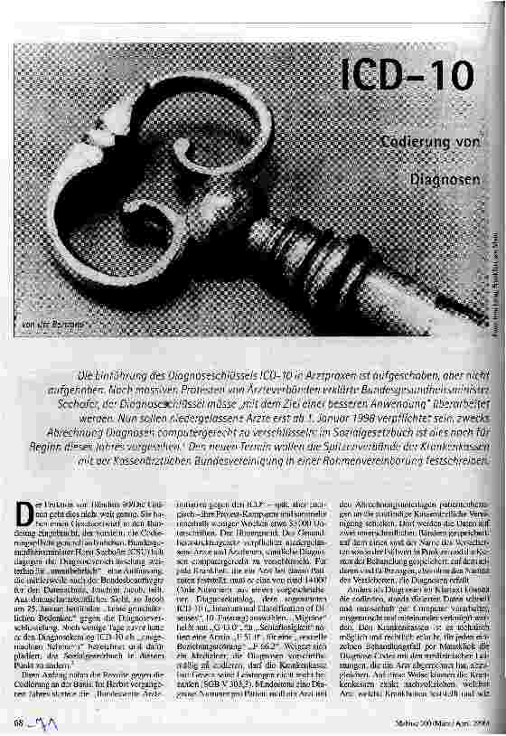 [doc_37122] ICD-10 Codierung von Diagnosen