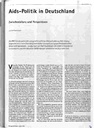 Aids-Politik in Deutschland Zwischenbilanz und Perspektiven