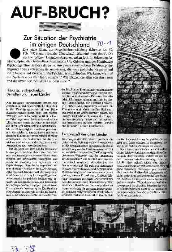 [doc_25413] Auf-Bruch? - Zur Situation der Psychiatrie im einigen Deutschland