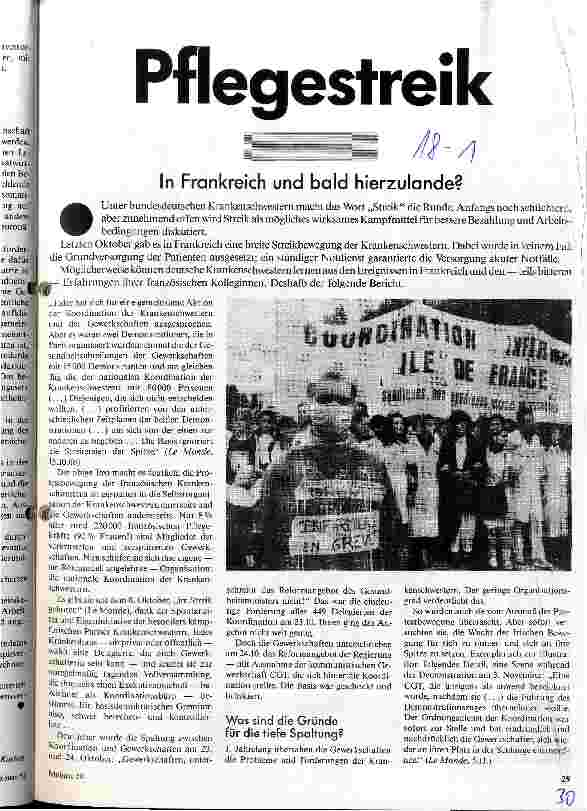 [doc_19938] Pflegestreik In Frankreich und bald hierzulande?
