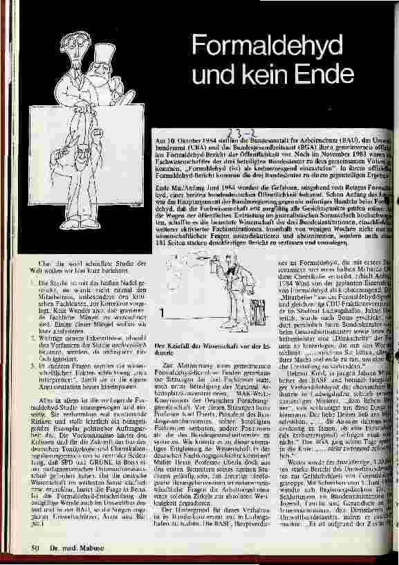 [doc_12245] Formaldehyd und kein Ende