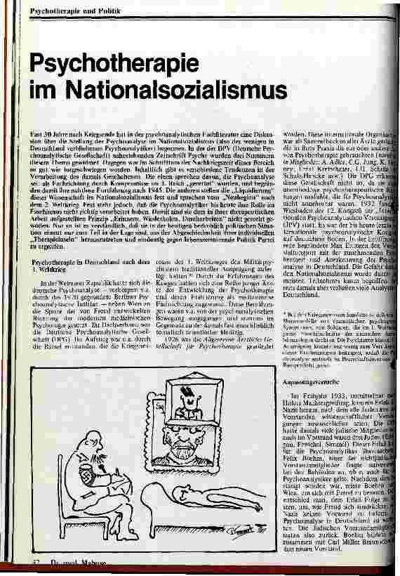 [doc_12244] Psychotherapie im Nationalsozialismus