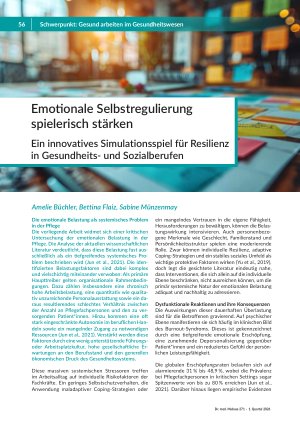 [doc_571697] Emotionale Selbstregulierung spielerisch stärken Ein innovatives Simulationsspiel für Resilienz in Gesundheitsund Sozialberufen