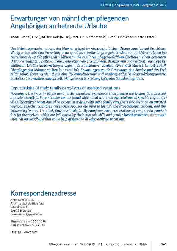 [doc_201773] Erwartungen von männlichen pflegenden Angehörigen an betreute Urlaube