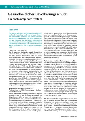[doc_582239] Gesundheitlicher Bevölkerungsschutz Ein hochkomplexes System