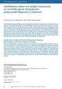 Identifikation valider und reliabler Instrumente zur Einschätzung der Kompetenzen professionell Pflegender in Österreich